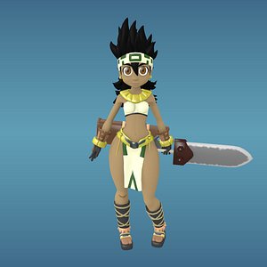 3d x amazon cartoon character rigged