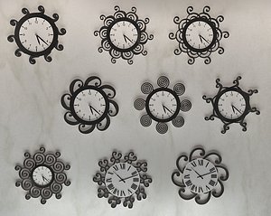 9 swirly clock designs