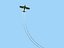 Animiertes Flugzeug