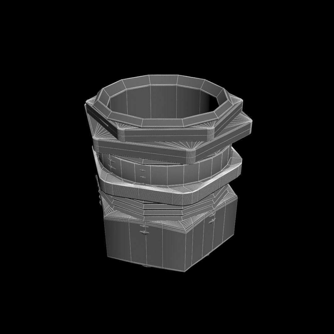3d Model Industrial Cable Gland