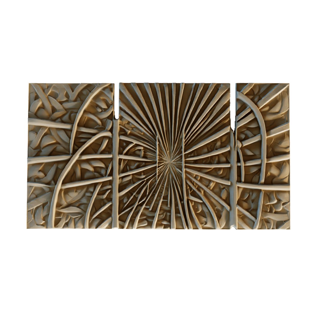 Mural Decor Set Wall Panel 26 3D Model - TurboSquid 2183778