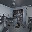 Cartoon Jungen Schlafzimmer mit animierten Goldfisch