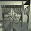 Cartoon Jungen Schlafzimmer mit animierten Goldfisch