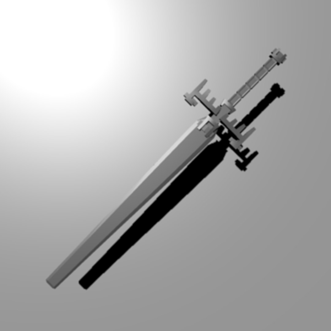 3d Model Seven Sword Set