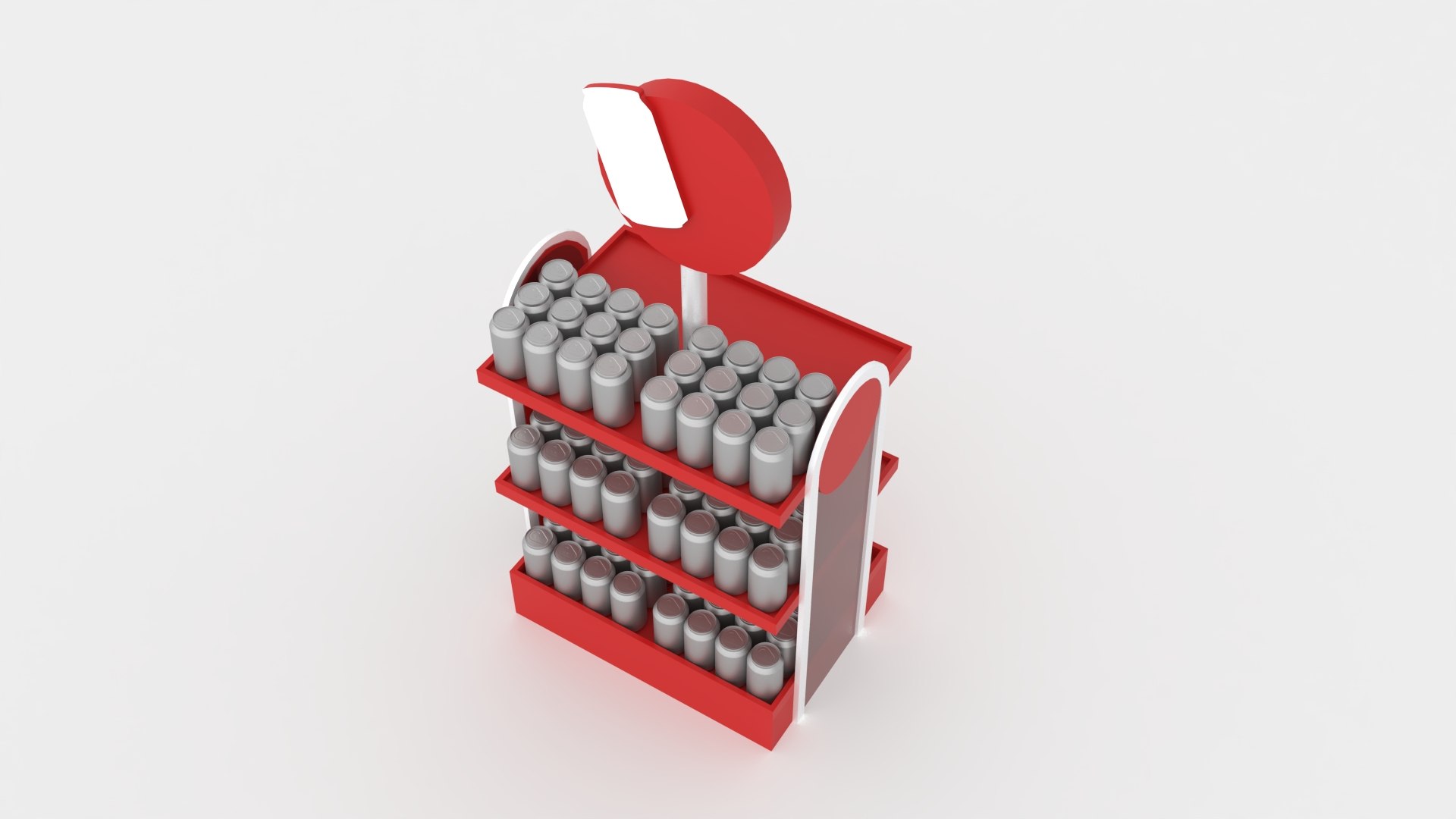 SMALL SODA CAN STAND DISPLAY 3D Model - TurboSquid 2556323
