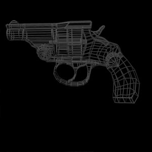32 calibre revolver 3d model