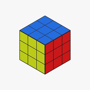 Voxel Rubic Cube 3D model
