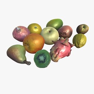 Scanned Fruit Collection 3D