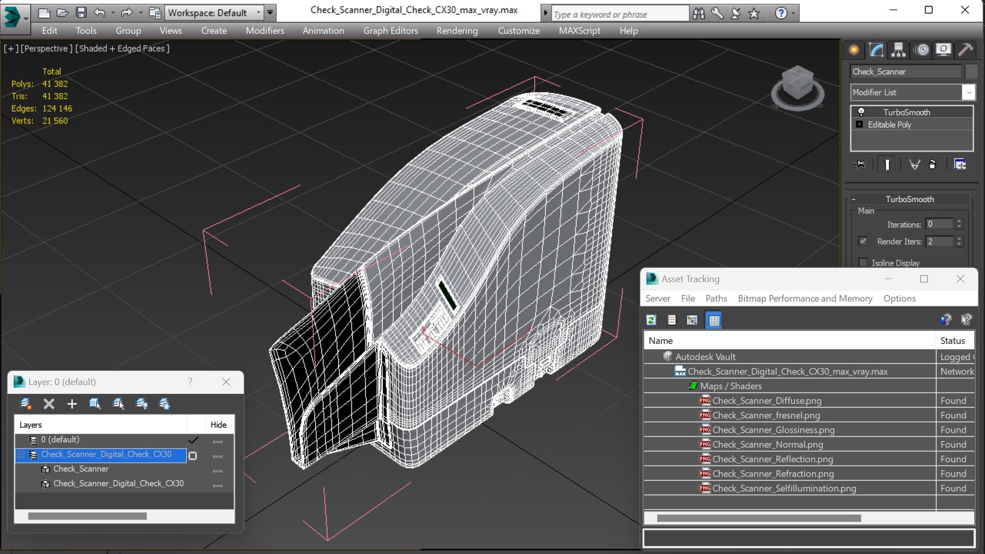 3D Check Scanner Digital Check CX30 - TurboSquid 2068821