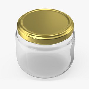 Glass Small Jar Empty 3D model