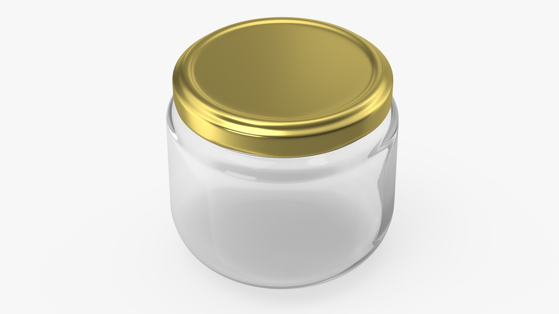 Glass Small Jar Empty 3D model preview