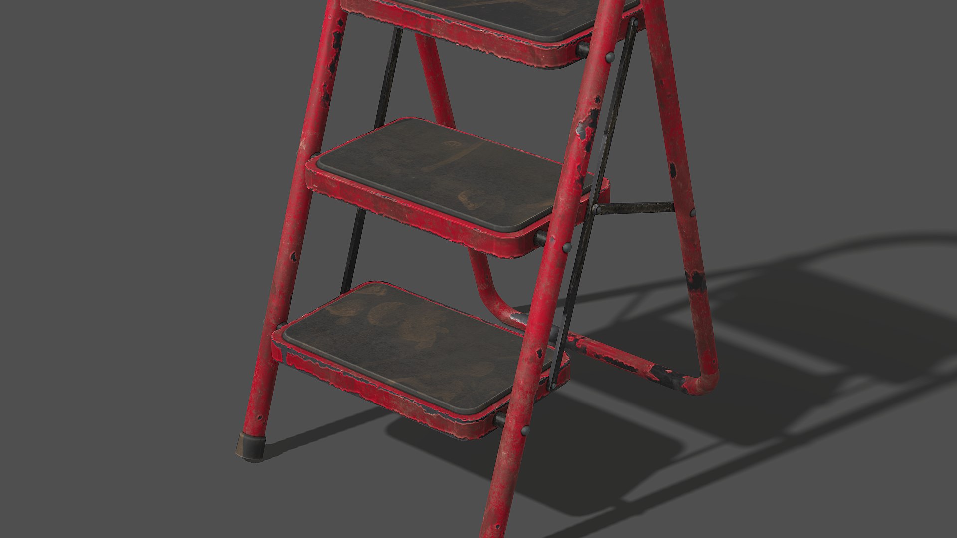Old Metal Ladder - PBR Game Ready 3D Model - TurboSquid 2057178
