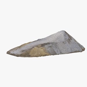 Heap of aggregates - pile of gravel or sand 3D model