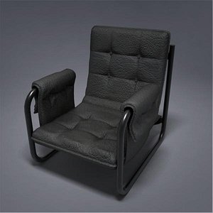3d model leather sofa