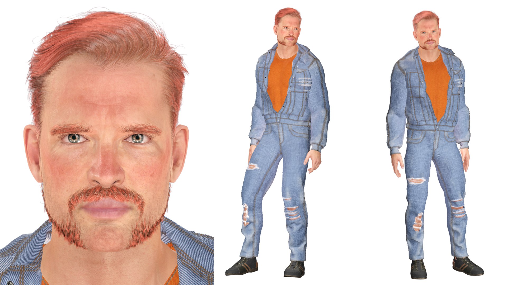 Realistic Rigged Style Man-Sam Character 3D Model 3D Model - TurboSquid ...
