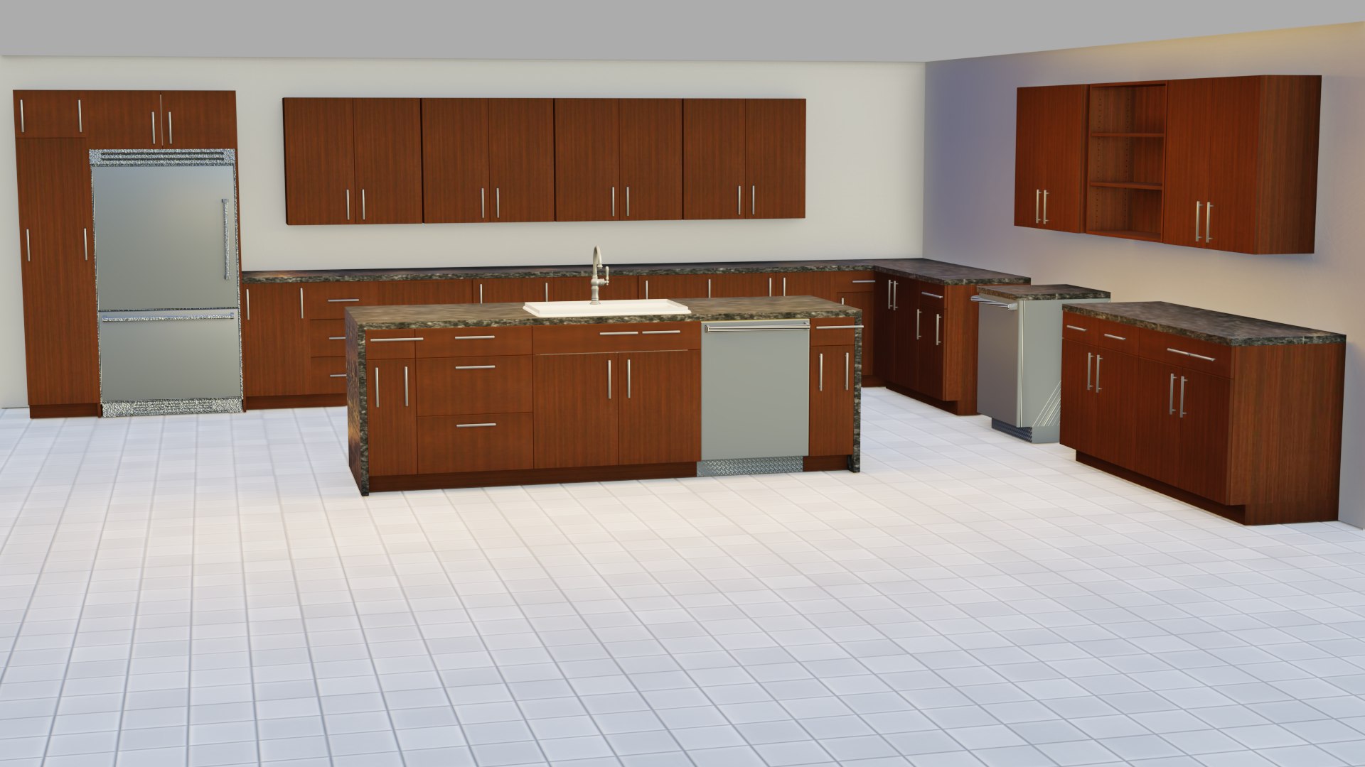 3D Simple Kitchen Desing - TurboSquid 1981716