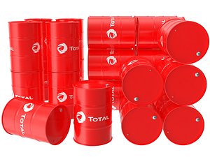 3D model Total oil barrel
