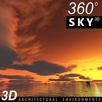 Sky 3D Sunset 013