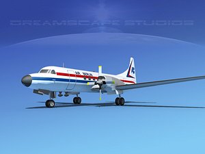 3d model of propellers convair cv-580