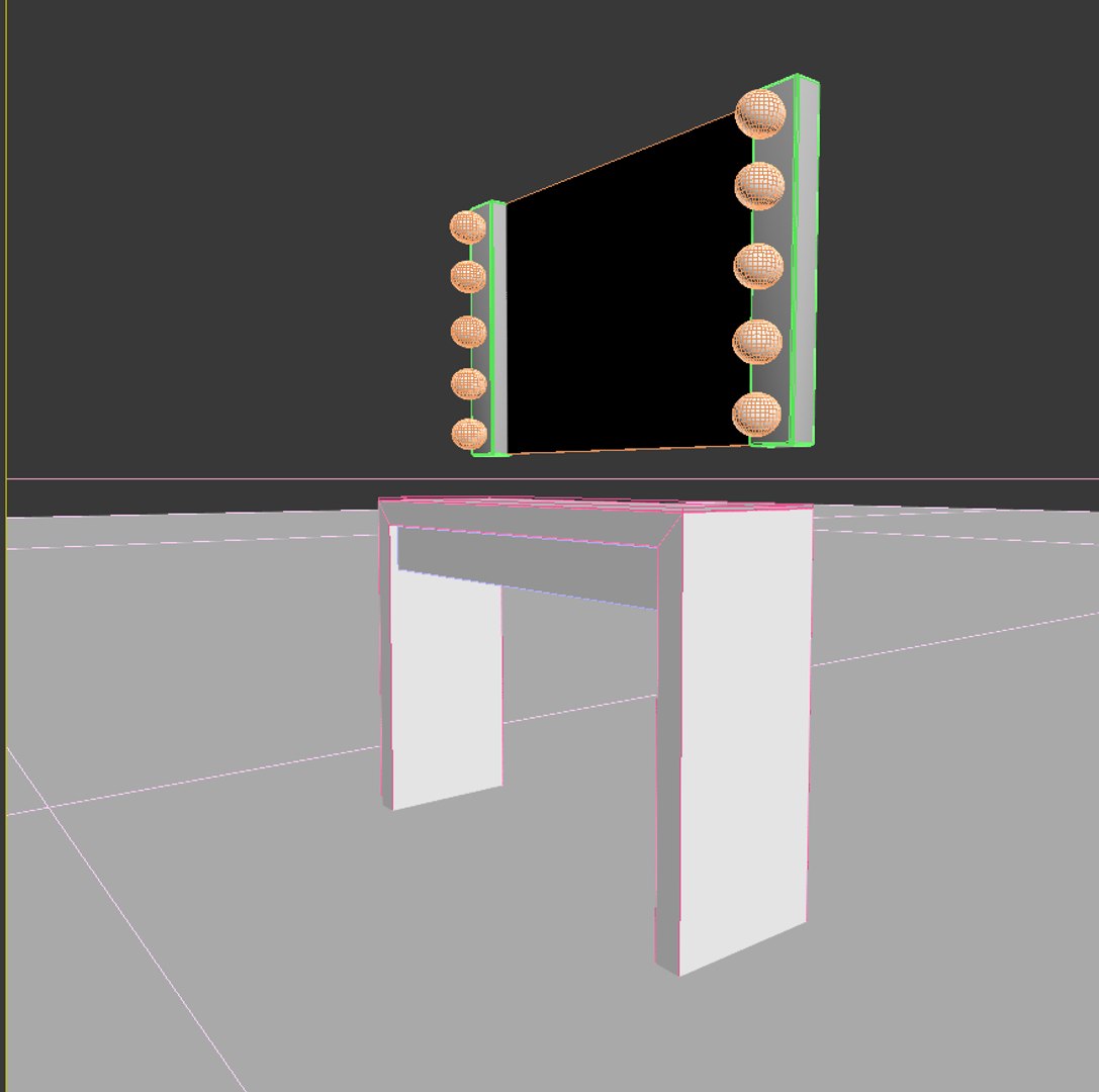Vanity Mirror Makeup 3d Max