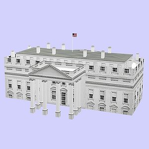 white house 3d model