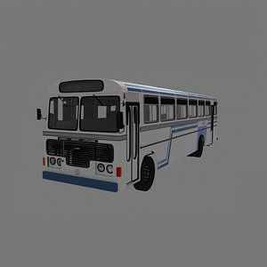 lanka ashok layland bus 3D model