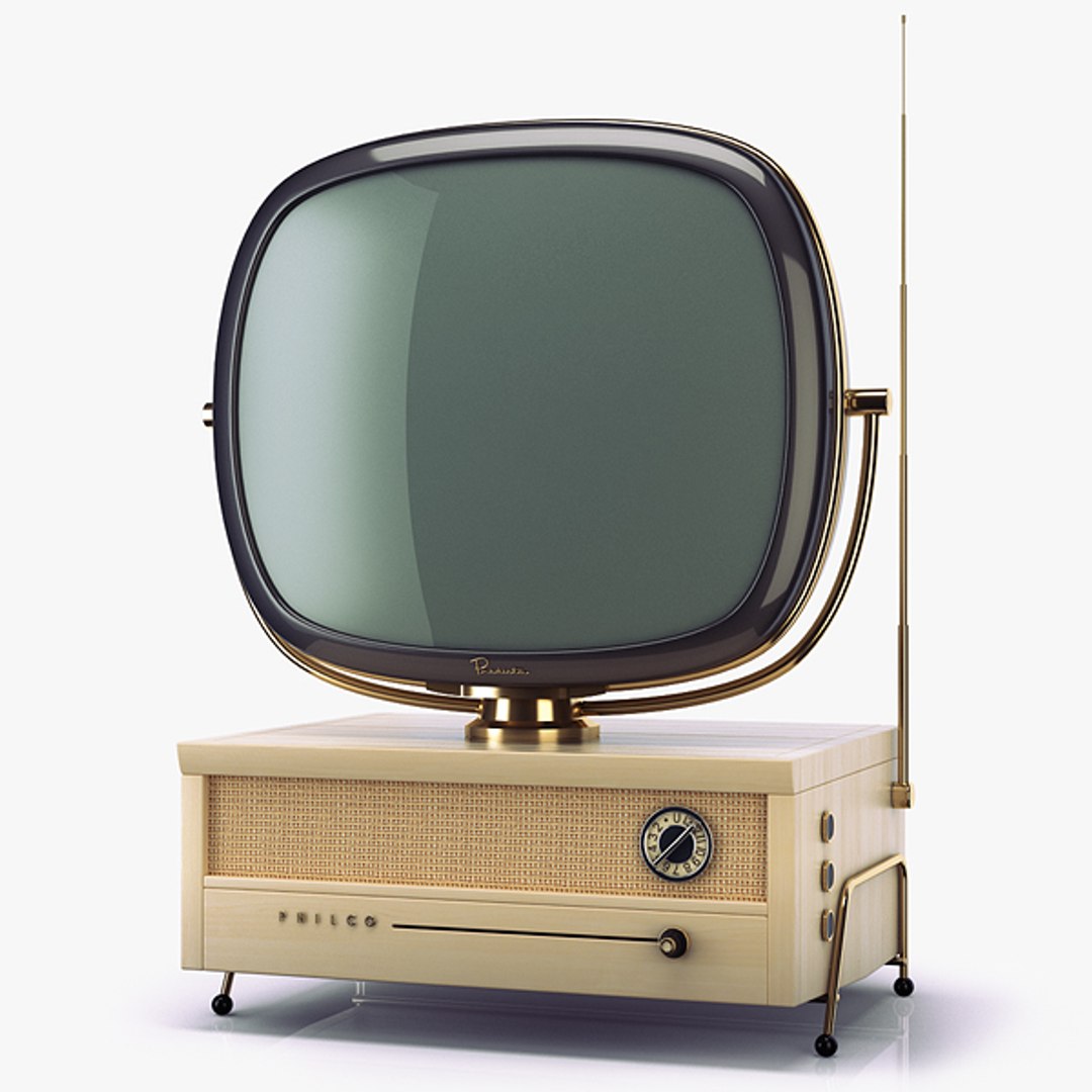 3d Model Retro Tv Philco Predicta