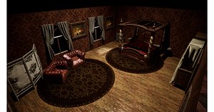 Mafia Safehouse Stylized Combat Environment 3D