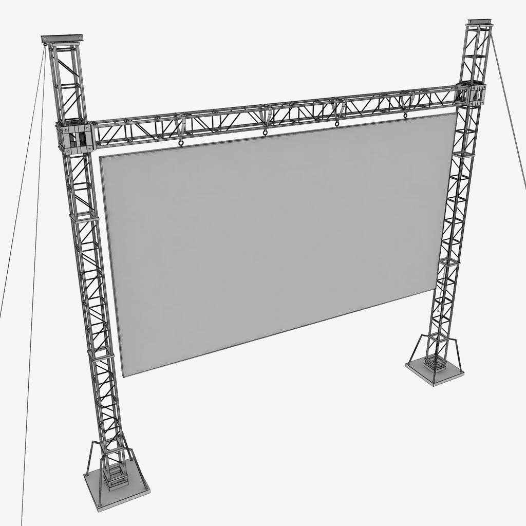 max telebim scaffolding led screen
