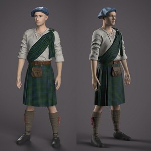 Scotland Kilt 3D model