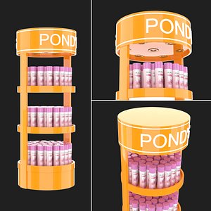 Cosmetic Products Shelves 3D model