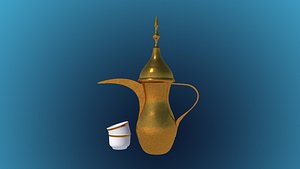 arabic coffeepot c4d