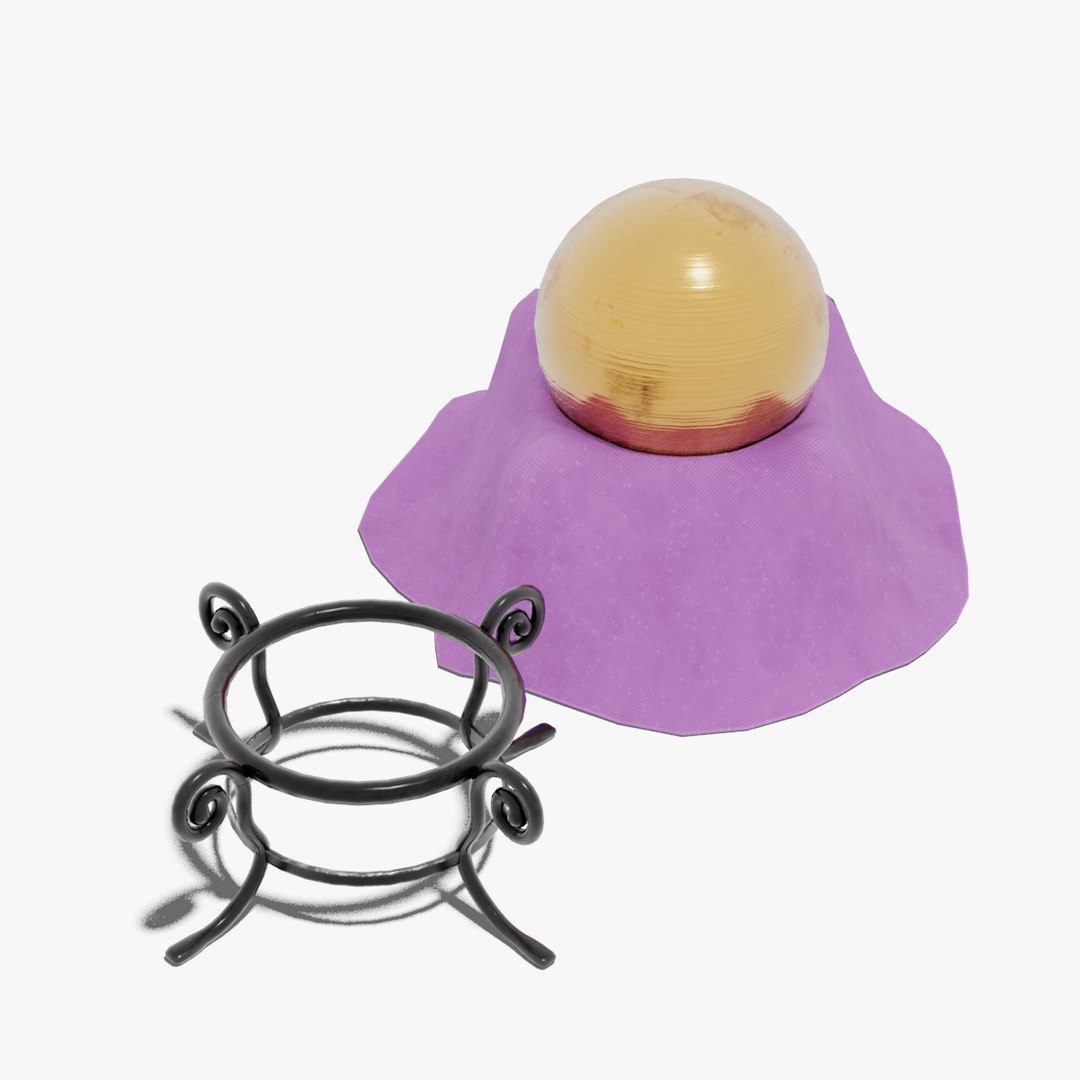 Japanese Furniture Kit golden ball model TurboSquid 1953698