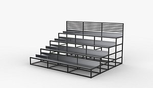 3D model tribune system 3D model