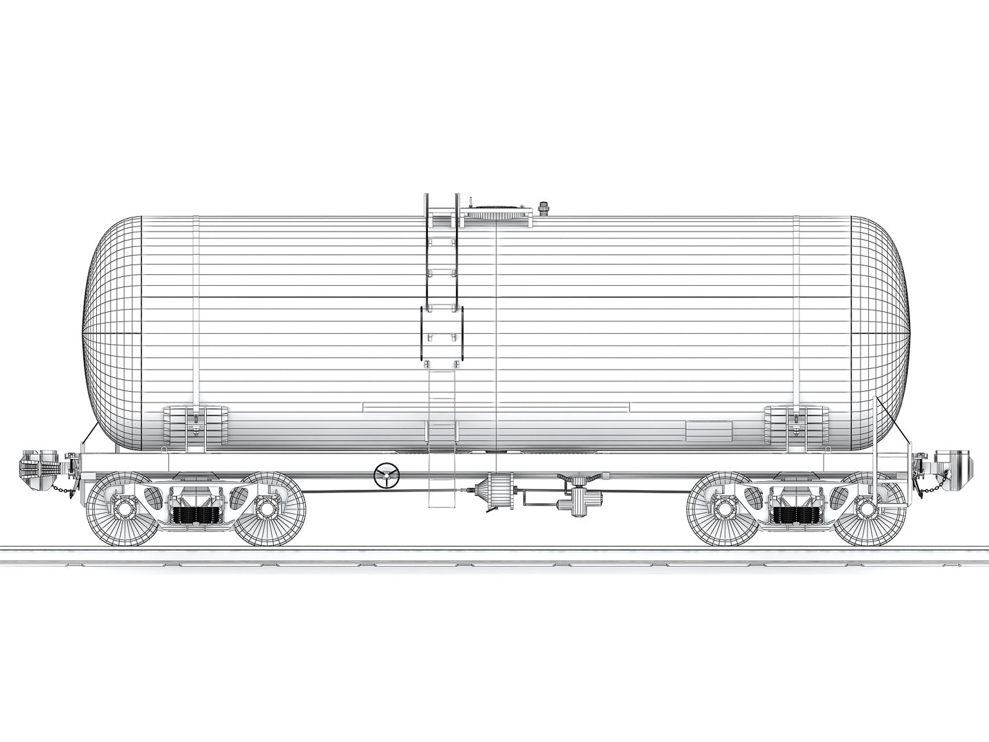 railway cargo 3d model