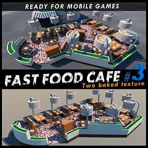 3d model cafe restaurants