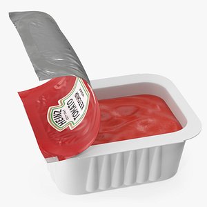 Heinz Tomato Ketchup Sauce Cup Opened