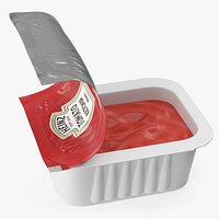 Heinz Tomato Ketchup Sauce Cup Opened