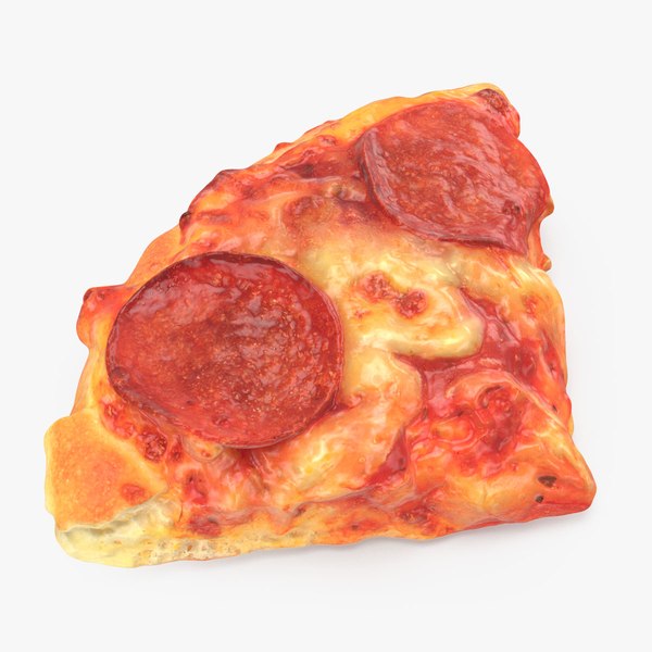 Pepperoni Pizza Slice 3D model