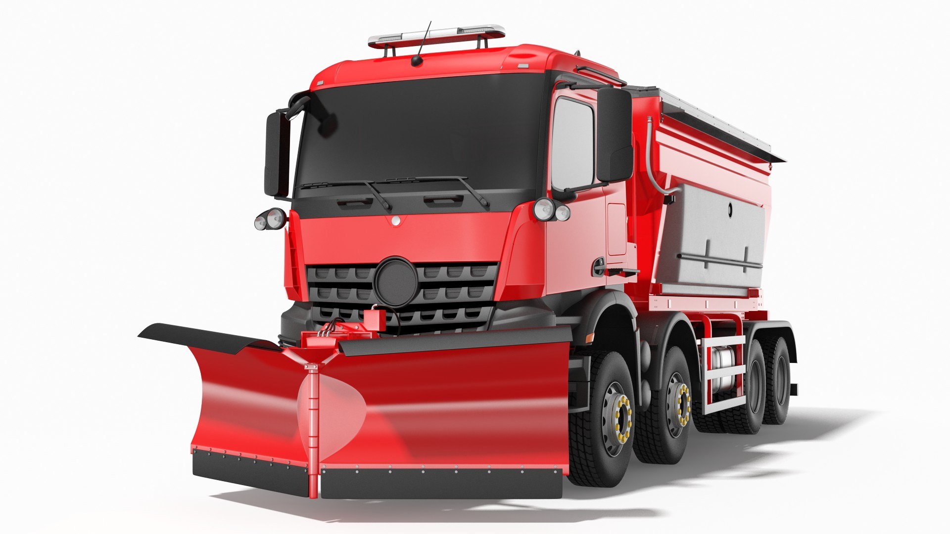 Gritter Truck Simple Interior 3D model preview