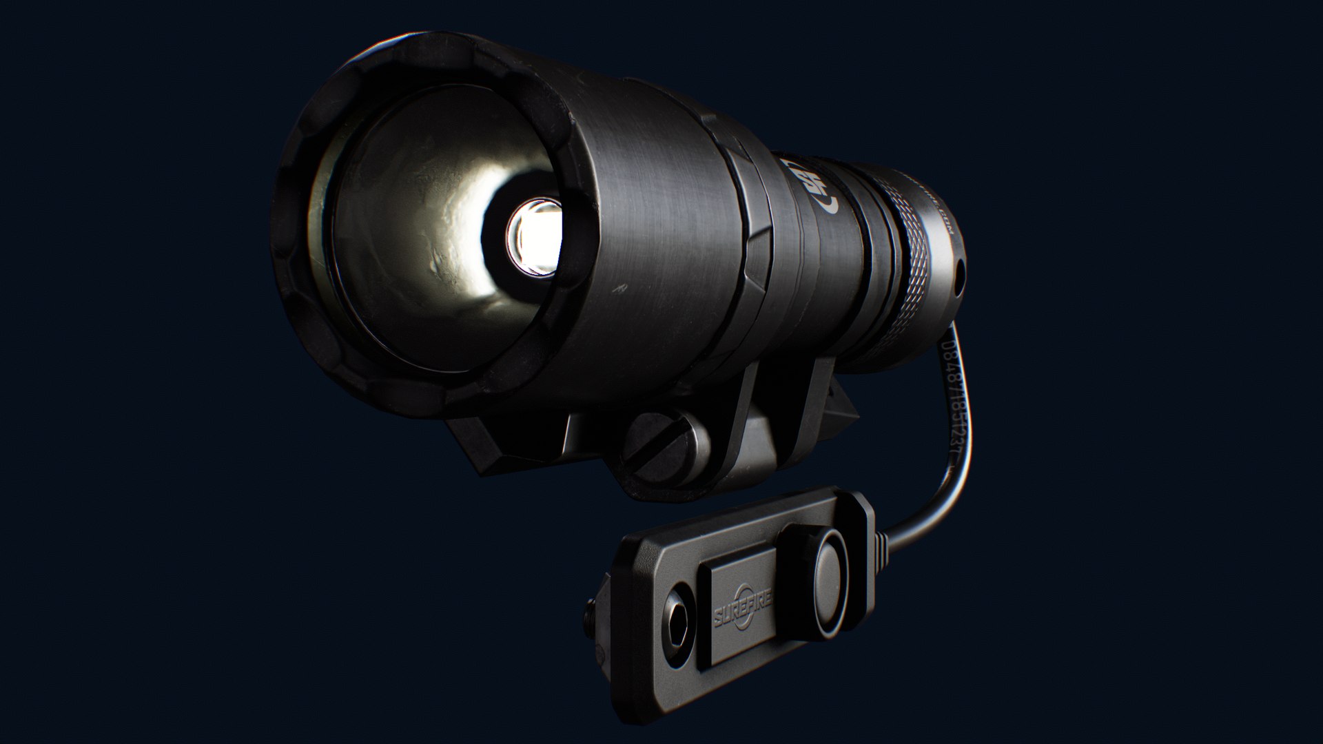 3D SureFire Flashlight Weapon Attachment TurboSquid 2296744