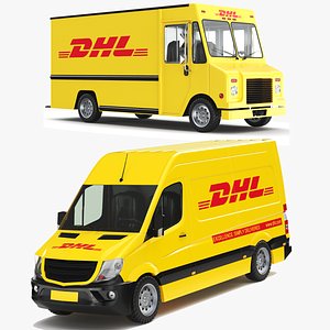 Two Detailed DHL Trucks
