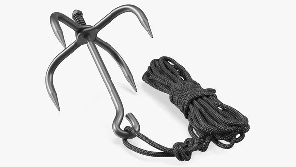 modèle 3D de Grappin pliant avec corde - TurboSquid 1618986