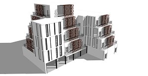 3D modern office building model