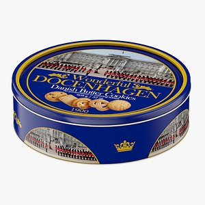 3D Cookies Biscuit Box Low Poly PBR Realistic