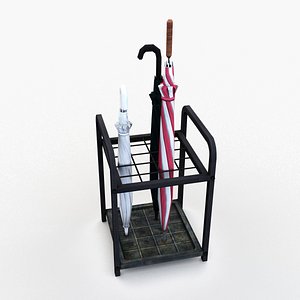 umbrella rack 3D model