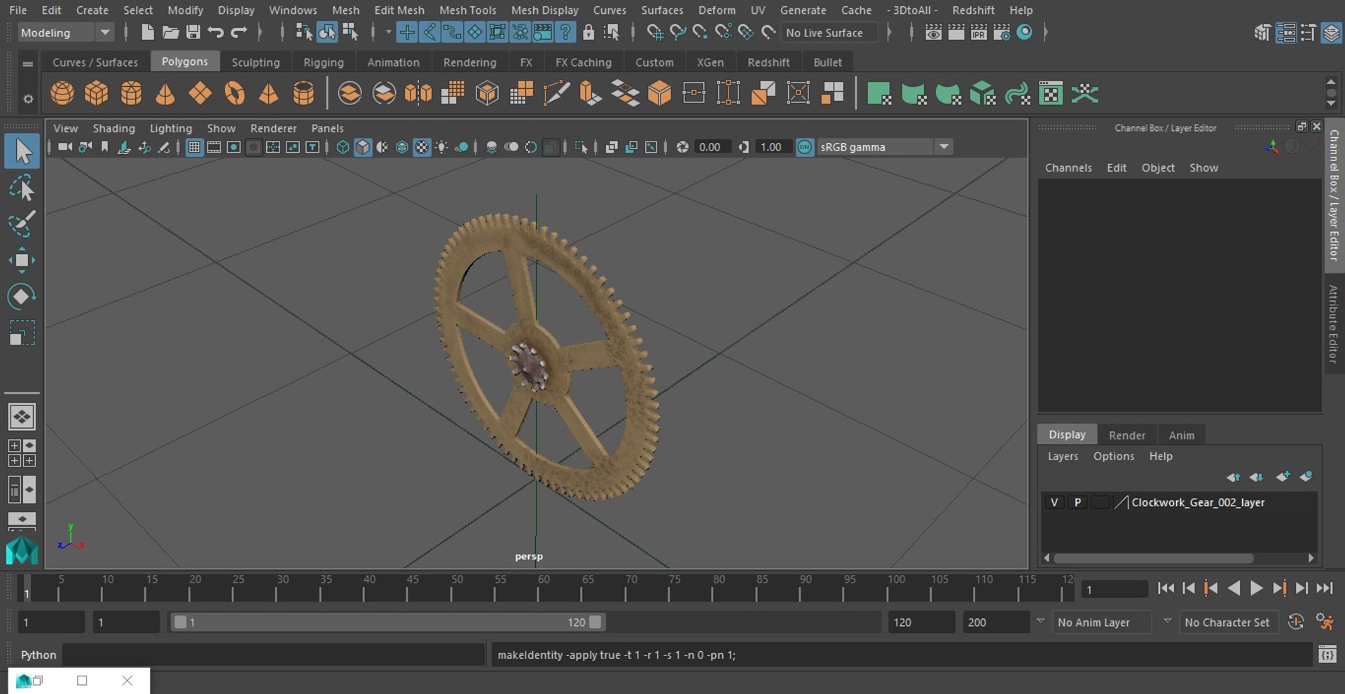 3D Clockwork Gear - TurboSquid 2158783