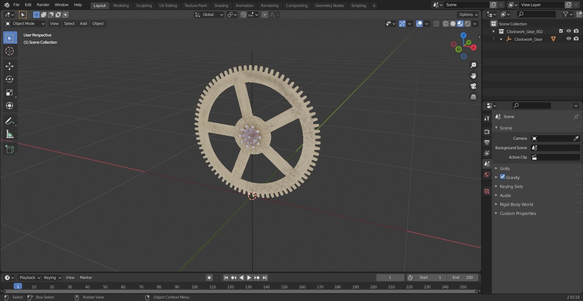 3D Clockwork Gear - TurboSquid 2158783