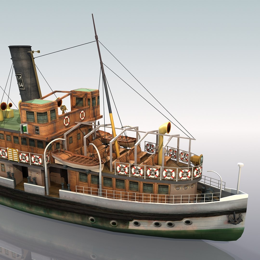 Bosphorus Steamship 3d Model