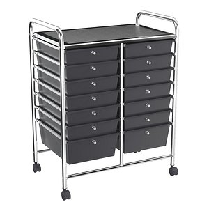 3D model Offex Kids 14 Drawer Mobile Organizer